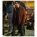 Maggie (Daniel) Adam Korson Brown Suede Leather Jacket